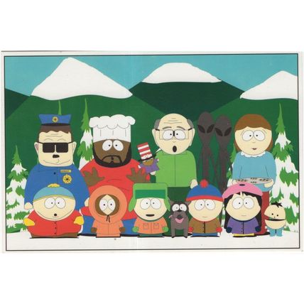 South Park Group Rare TV Show Official Postcard