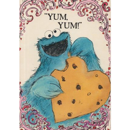 Sesame Street TV Show Vintage Rare Valentines Day Postcard