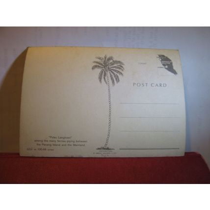 'pulau langkawi' FERRY, PENANG, MALAYSIA unused postcard =