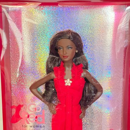 Mattel 2007 Go Red African American Barbie Doll American Heart Association