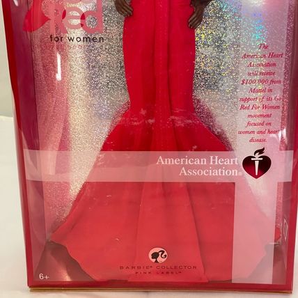 Mattel 2007 Go Red African American Barbie Doll American Heart Association