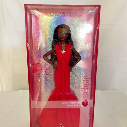 Mattel 2007 Go Red African American Barbie Doll American Heart Association