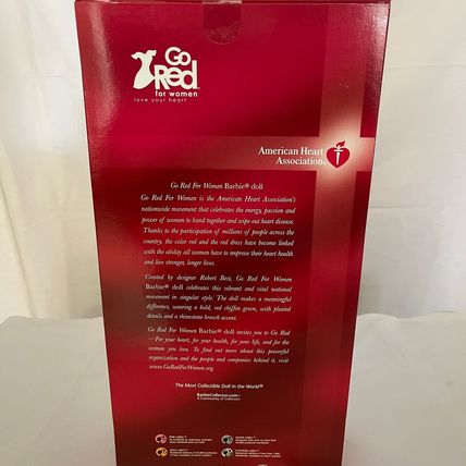 Mattel 2007 Go Red African American Barbie Doll American Heart Association