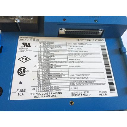 honeywell BC7700A1015 Chassis BC7700 A 1015 burner control BC 7700,AN