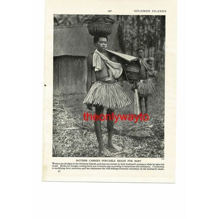Ash Blondes Of The Solomon Islands, Book Illustration, c1920