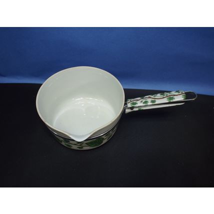luminite Frugier Porcelaine De Paris France Pour Spout Sauce Pan Ivy Vine Coco