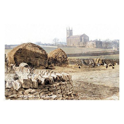 ptc7254 - Yorks - St. Paul's Church from nearby Farm, Hanging Heaton. print 6x4