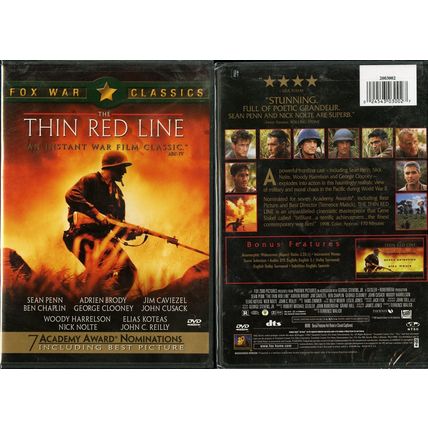 THIN RED LINE WS DVD GEORGE CLOONEY NICK NOLTE 20TH CENTURY FOX VIDEO NEW SEALED