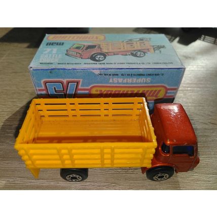 Matchbox No71 Red Cattle Truck (A)