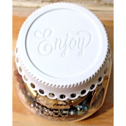Assorted 1.82 lb Jar of Women's Fashion Costume Jewelry Necklaces Bracelets Pins