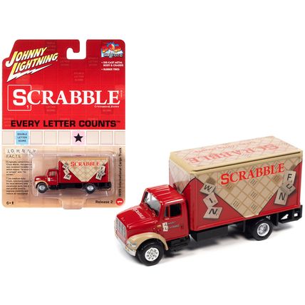 1999 International Cargo Truck Red with Graphics "Scrabble" "Pop Culture" 202...