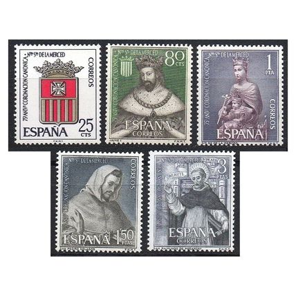 Spain 1963 [SLL] Coronation of Our Lady of Mercy Series (MNH)