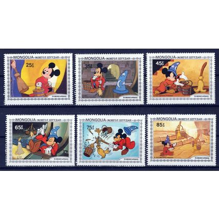 Mongolia 1290-1295 MNH Disney The Sorcerer's Apprentice ZAYIX 0824S0006