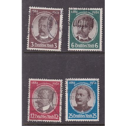 Germany 1934 German Colonizers Jubilee Set SG 537-540 VGC