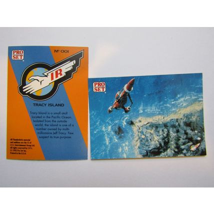1. Tracey Island - Thunderbirds IR 1992 PRO SET Trade Card.