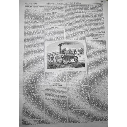Mining and Scientific Press Feb 5, 1876. Fairbanks; Swindling Mining companies