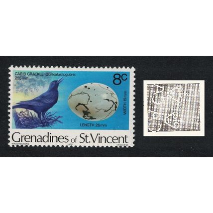 St. Vincent Gren Carib Bird inscr '1978' WATERMARK Var RARR 1978 MNH SG#116w