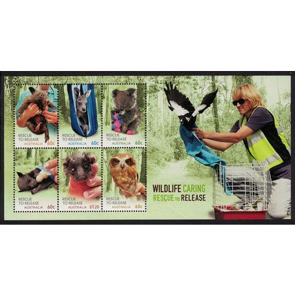 Australia Owl Bird Wombat Kangaroo Koala Fox Wildlife MS 2010 MNH SG#MS3498
