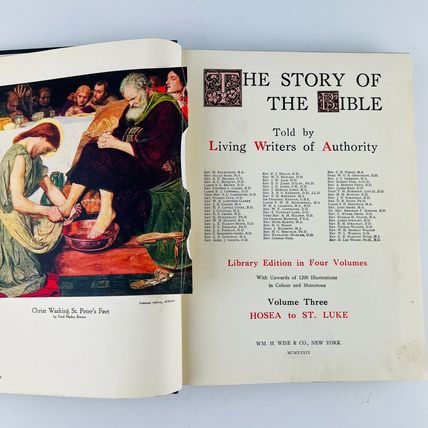 The Story of the Bible: Vol III 3 Hosea to St Luke Hardcover 1939