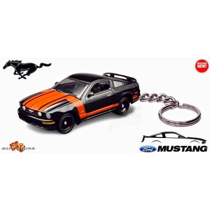 VERY RARE KEYCHAIN BLACK FORD MUSTANG GT/BOSS CUSTOM Ltd Ed