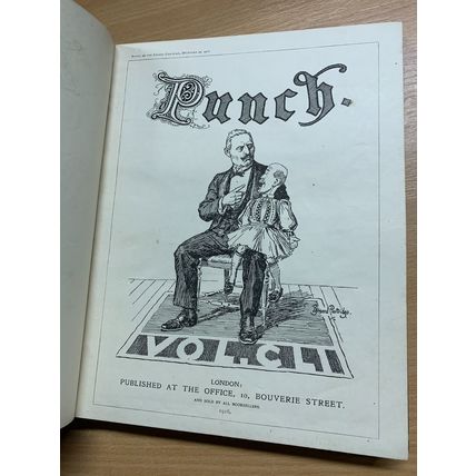 RARE* WW1 JULY-DEC 1916 PUNCH MAGAZINE BOUND VOLUME 151 ILLUSTRATED BOOK (P8)