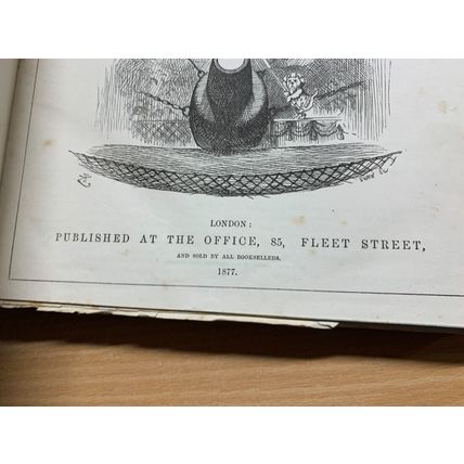 RARE* JAN-JUNE 1878 PUNCH MAGAZINE BOUND VOL 74 ILLUSTRATED ANTIQUE BOOK (P6)