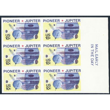 1556, Mint NH 10¢ RARE Imperforate Mail Early Block - Stuart Katz