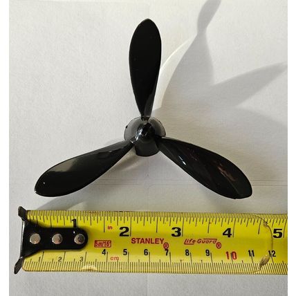 Plastic Propeller 3 Blade Toy Plane Boat 4"/105mm Diameter approx