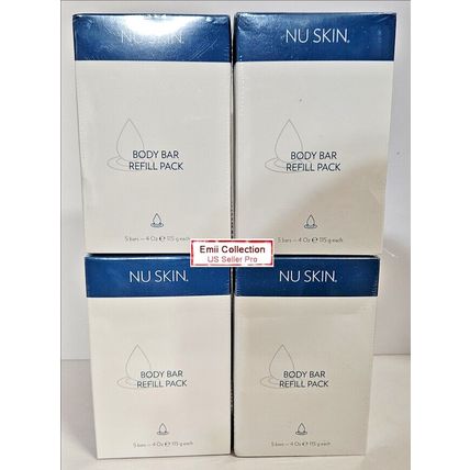 Nu Skin Nuskin Body Bar Refill Pack Soap Free 4 oz (5 Bars) Box Sealed (4 Boxes)