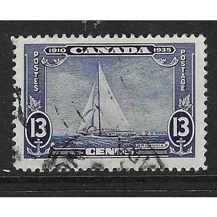 CANADA 1935 SILVER JUBILEE 13c YACHT BRITANNIA USED SG339