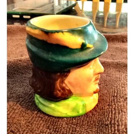 Landcaster Wear Sandland Hanley England Miniture Toby Jug 2 5/8" tall