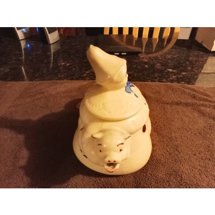 Old Vintage Original Shawnee Tea Pot Tom The Piper Son 5 Cups 6 1/2" Tall 1940
