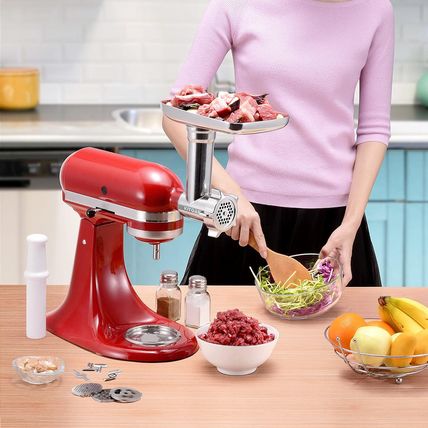 Metal Food Grinder Attachments for Kitchenaid Stand Mixers, Meat Grinder, Sausag