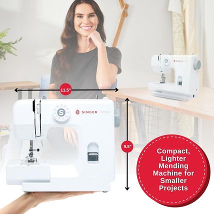 SINGER M1000 Mending Machine | Compact, Lightweight & Portable with 32 Stitch Ap