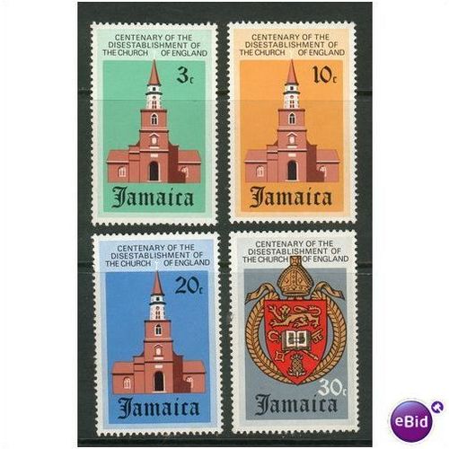 Jamaica stamps 1971 - SG 328-331 - Centenary of COfE Disestablishment MNH