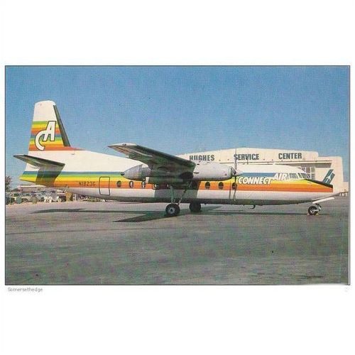 Air Connect Fairchild F27J Aircraft Postcard (A14182)