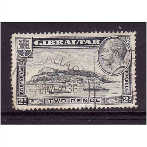 GIBRALTAR 1931 / 33 2d PALE GREY SG112 FINE USED#1