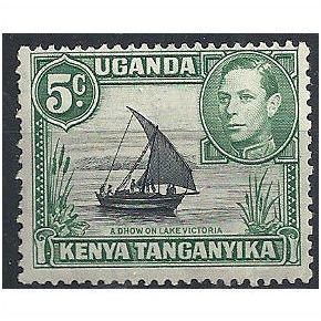 KUT 1938 SG132 5c Black & Green Mounted Mint . ..
