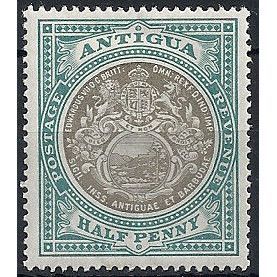 Anigua 1903 SG31 1/2d Grey-Black & Grey-Green Wmk Crown CC Mounted Mint .. ..