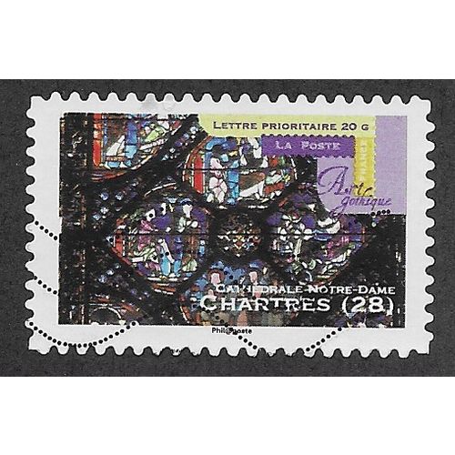 FRA 2011 (58c) 'GOTHIC ART - CHARTRES 28' FINE USED (EBID57-552)