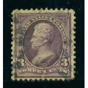 Used 268 3c Andrew Jackson Just Clears M03551