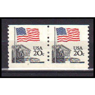 1895 20c U.S. Flag Fine MNH SG CNP Left 2 PA0240