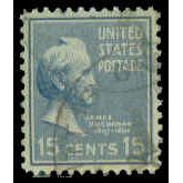 Used 820 15c James Buchanan Very Fine M08043