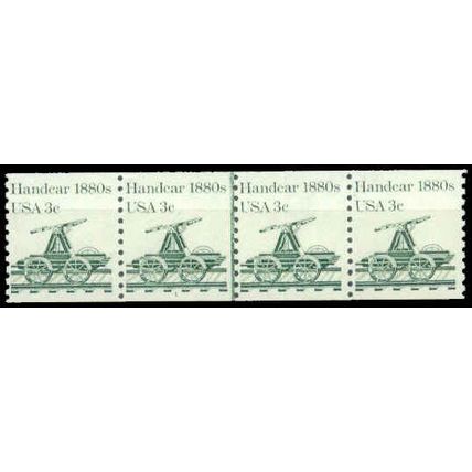 1898 3c Handcar Fine MNH Dry Gum PNC 1/4 G0007