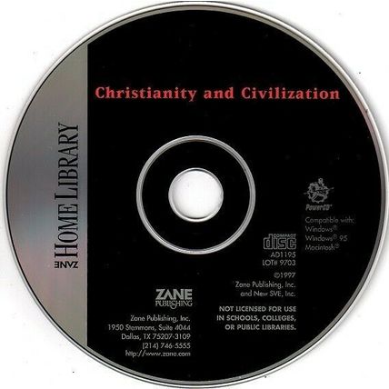 Zane: Religious Studies: Christianity & Civilization Win/Mac - NEW CD in SLEEVE