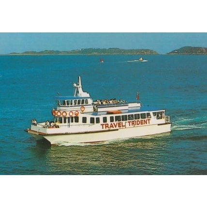 Trident V Charter Company Ferry Guersey Channel Islands Postcard