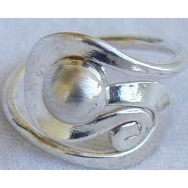 Silver ball ring
