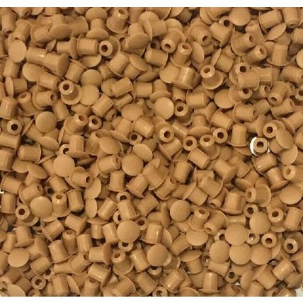 M5 DRILL HOLE COVER CAPS BLANKING HOLEFIX FURNITURE CARAMEL BROWN MUSTARD