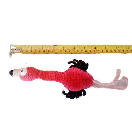 Animal Bookmark Crochet Woolen Pink Flamingo - reading fun bookmark for kids NEW