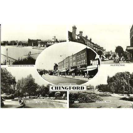 Essex CHINGFORD Multi-View Postcard (E.19)